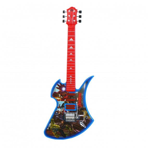 Детски комплект китара с 6 струни и микрофон Отмъстителите Avengers 77979 5