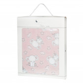 Бебешко одеяло розово- "little elephants", цвят: Розов Inter Baby 78074 2
