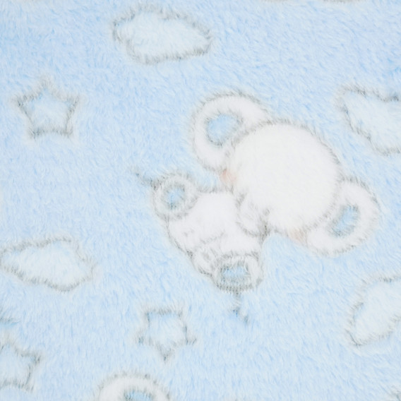 Бебешко одеяло синьо- "little elephants", цвят: Син Inter Baby 78079 4