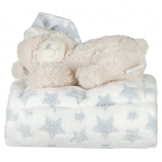 Бебешко одеяло с играчка- бежово Inter Baby 78080 3
