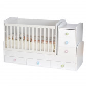 Бебешко креватче, Деси Макси, бяло Dizain Baby 78115 2