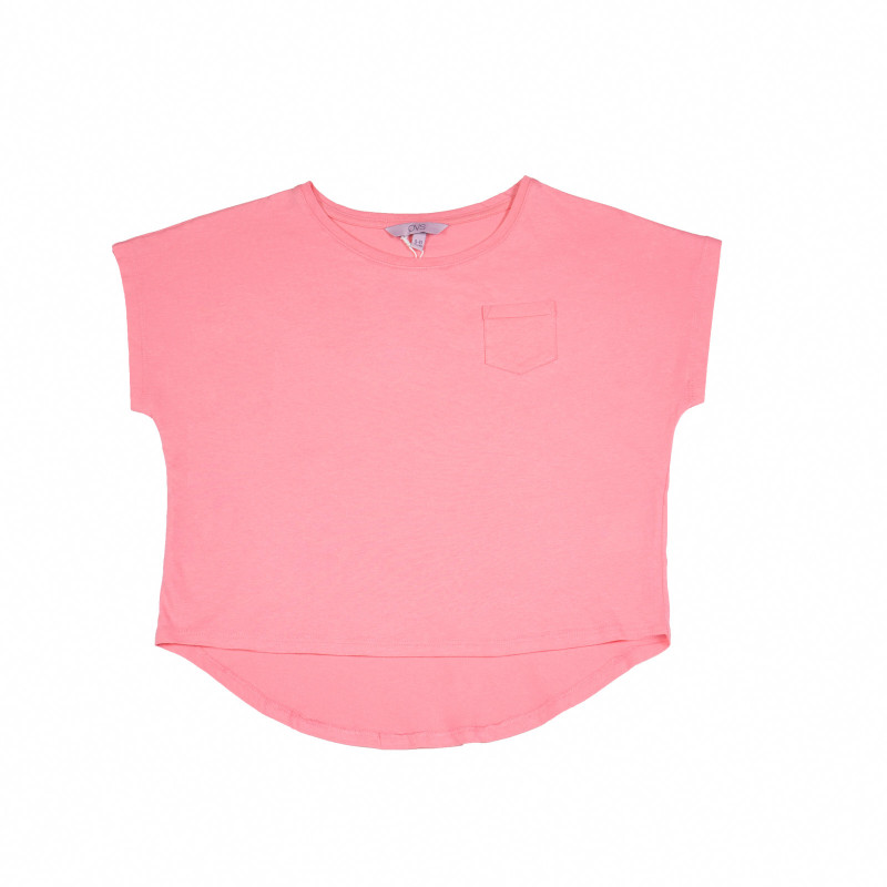 Тениска тип прилеп за момиче, розова  7848