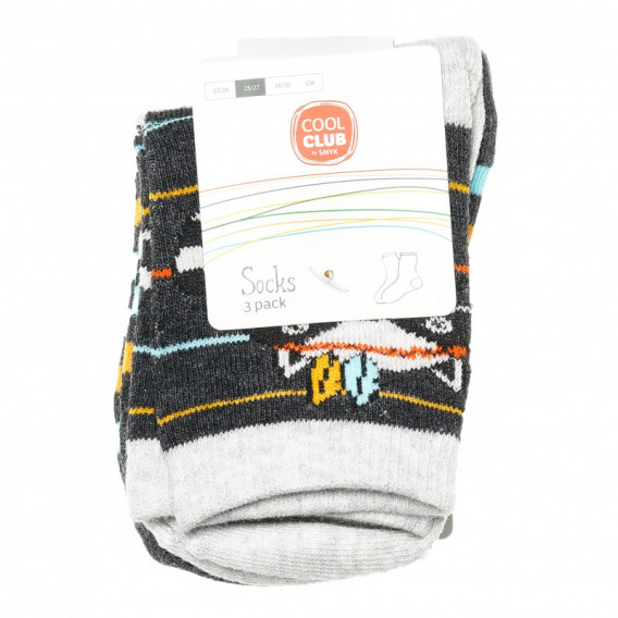 Комплект чорапи за момче с картинки или райе Cool club 79038 