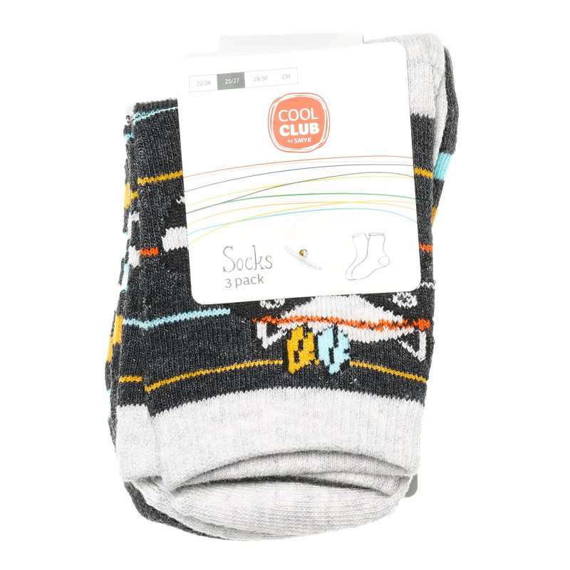 Комплект чорапи за момче с картинки или райе  79038