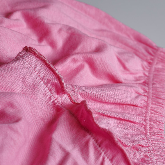 Памучни къси панталони с къдрички за момиче розови OVS 7970 3