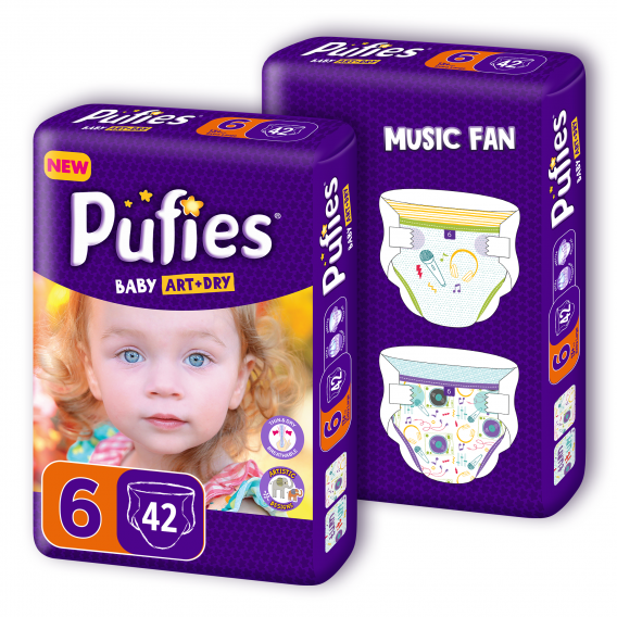 Пелени, Baby Art&Dry Duo Maxi Pack, размер 6, 84 бр. Pufies 79743 