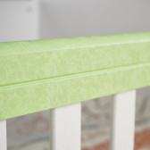 Бебешко креватче, Маги бяло и зелено- трансформиращо, 65х160 см. Dizain Baby 79777 9