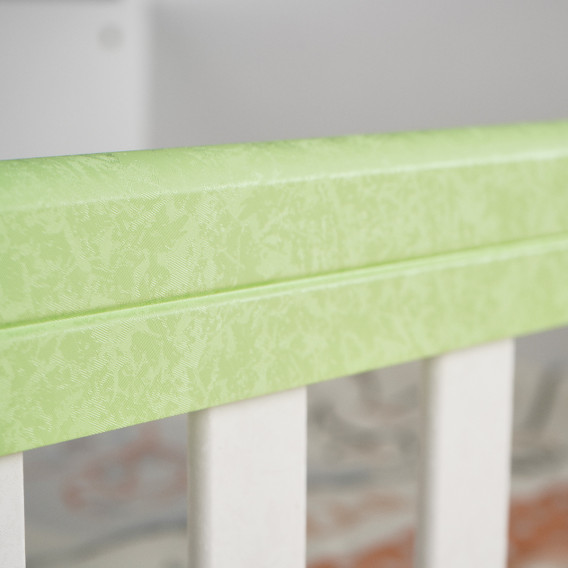 Бебешко креватче, Маги бяло и зелено- трансформиращо, 65х160 см. Dizain Baby 79824 17