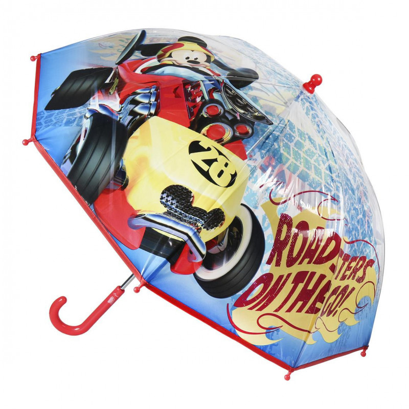 Многоцветен чадър за момче MICKEY с пластмасови накрайници за безопастност   80066