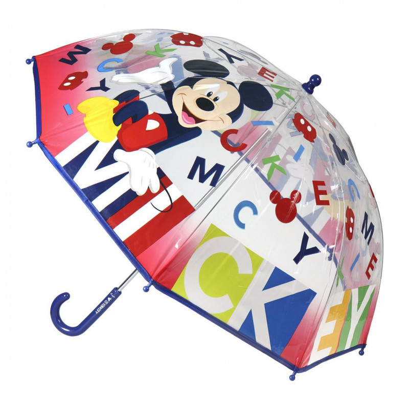 Многоцветен чадър за момче MICKEY с ръчно отваряне  80067