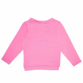 Розова блуза с принт куче и дълъг ръкав за момиче Cool club 80672 2