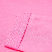 Розова блуза с принт куче и дълъг ръкав за момиче Cool club 80675 5