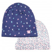 Комплект памучни шапки за бебе за момиче Cool club 80717 2