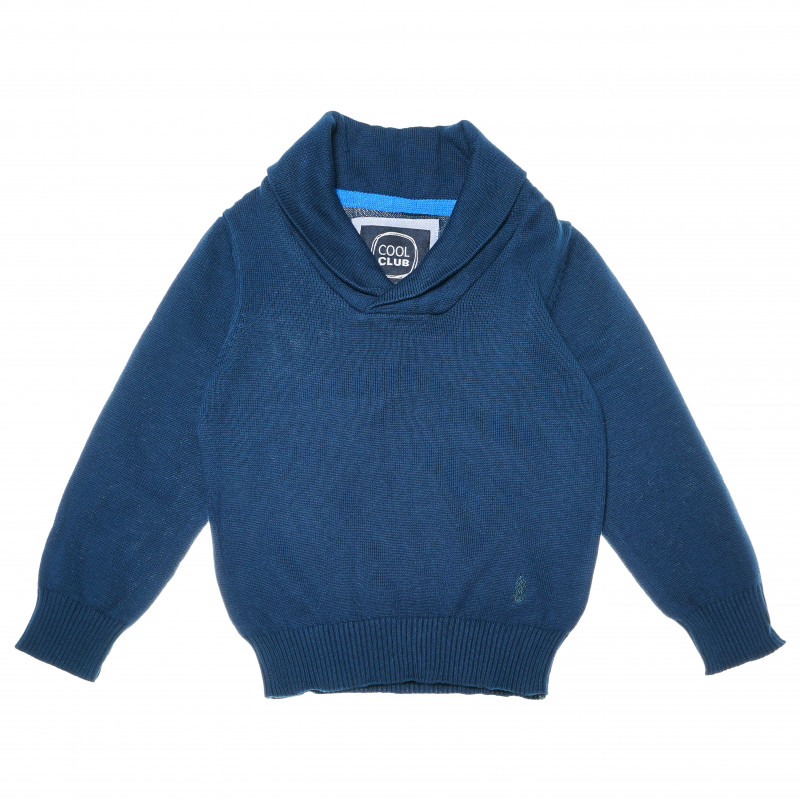 Памучен пуловер с дълъг ръкав за момче  80729
