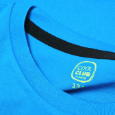 Памучна блуза с дълъг ръкав за момче и графичен забавен принт Cool club 80976 4