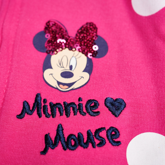 Памучен суитшърт с точки и Мини Маус за момиче Minnie Mouse 81129 3