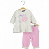 Комплект от 2 части за бебе за момиче - блузка и панталон BLUE SEVEN 81447 
