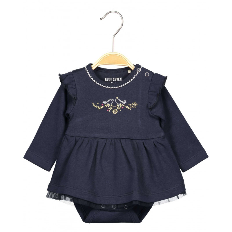 Памучна рокля Blue seven - боди за бебе за момиче  81477