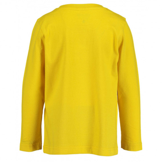 Памучна блуза с дълъг ръкав за момче жълта BLUE SEVEN 81500 2
