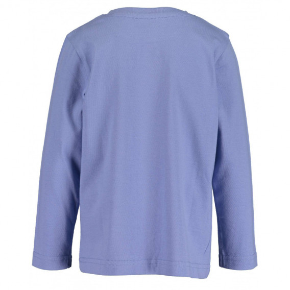 Памучна блуза с дълъг ръкав за момче светло синя BLUE SEVEN 81502 2