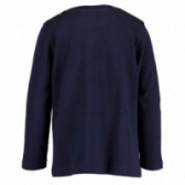 Памучна блуза с дълъг ръкав за момче тъмно синя BLUE SEVEN 81504 2