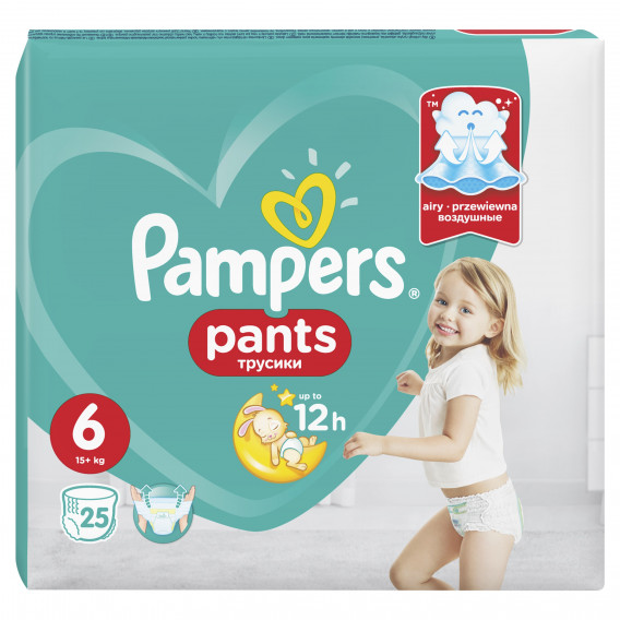 Пелени-гащички, Pants, размер 6, 25 бр. Pampers 81566 