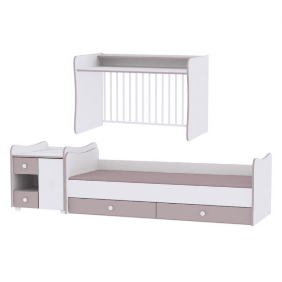 Трансформиращо легло MiniMax New 190х72 см., бяло Lorelli 81717 3