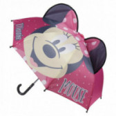 Розов чадър за момче MICKEY с пластмасови накрайници Minnie Mouse 81780 