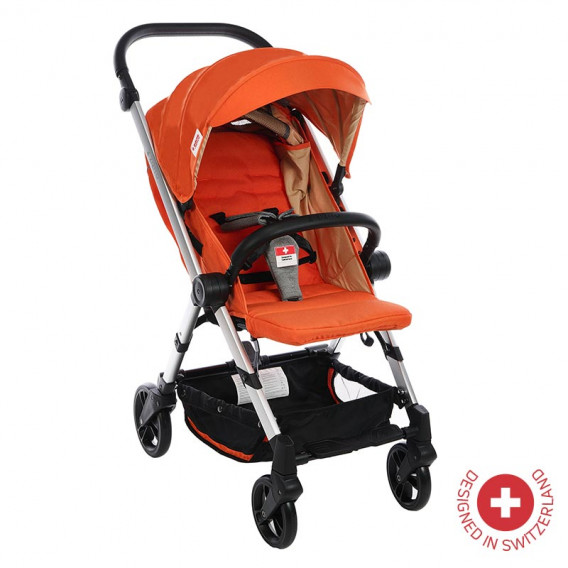 Детска количка BIANCHI с швейцарска конструкция и дизайн, оранжева ZIZITO 81881 