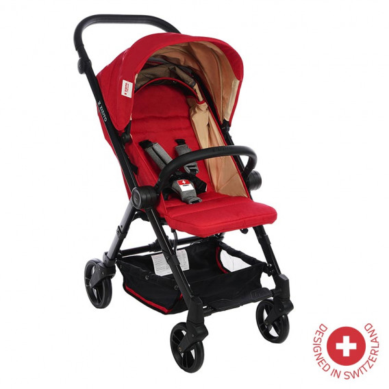 Детска количка BIANCHI с швейцарска конструкция и дизайн, червена ZIZITO 81883 