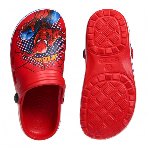 Чехли тип крокс с филмов герой, червени Spiderman 82050 4