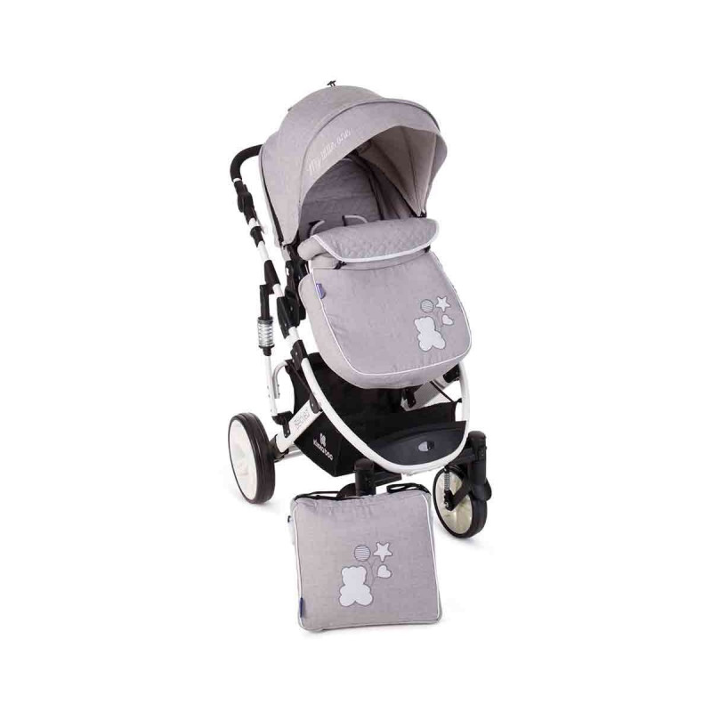 Комбинирана детска количка 2 в 1 Beloved Light Grey  8227