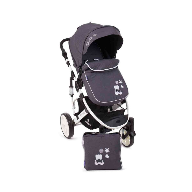Комбинирана детска количка 2 в 1 Beloved Dark Grey  8228