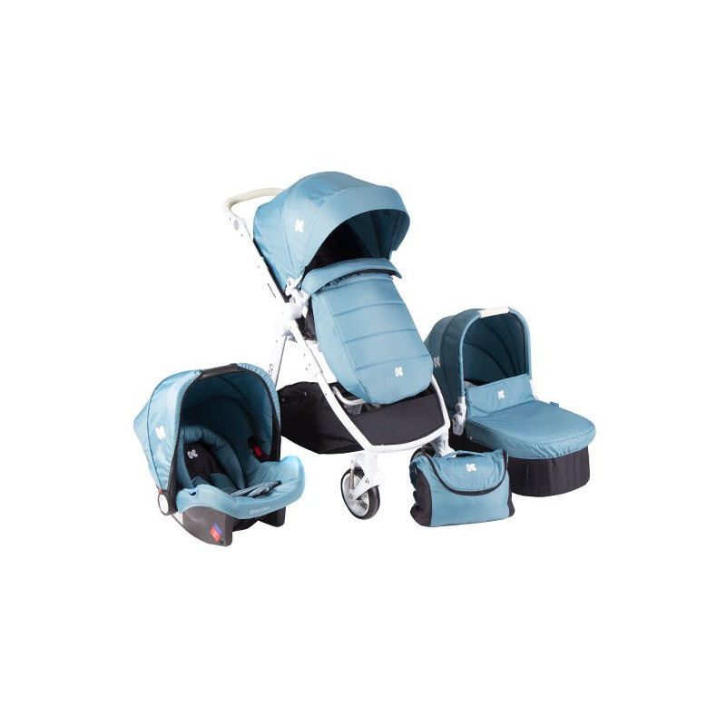 Комбинирана детска количка 3 в 1 UGO Blue  8237