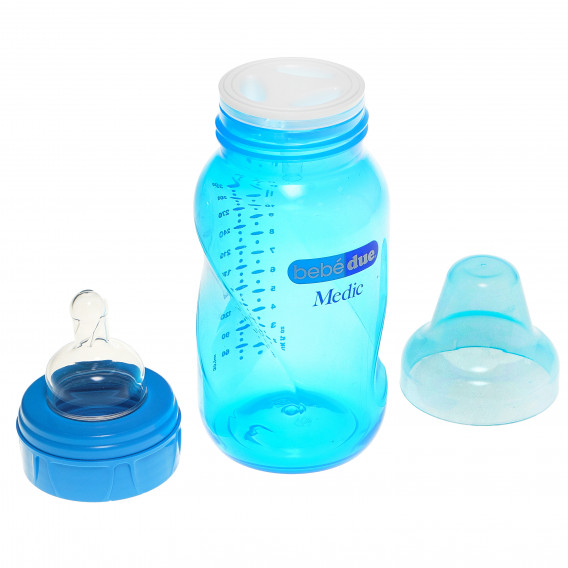 Полипропиленова бебешка цветна бутилка 330 мл., синя BebeDue 82426 2