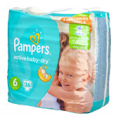 Пелени, Active Baby-Dry, размер 6, 36 бр. Pampers 82905 
