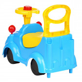 Буталка количка със седалка и кормило в син цвят Mochtoys 83456 4