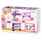 Кухненски сет- 78 см със странични масички, лилав Mochtoys 83583 2