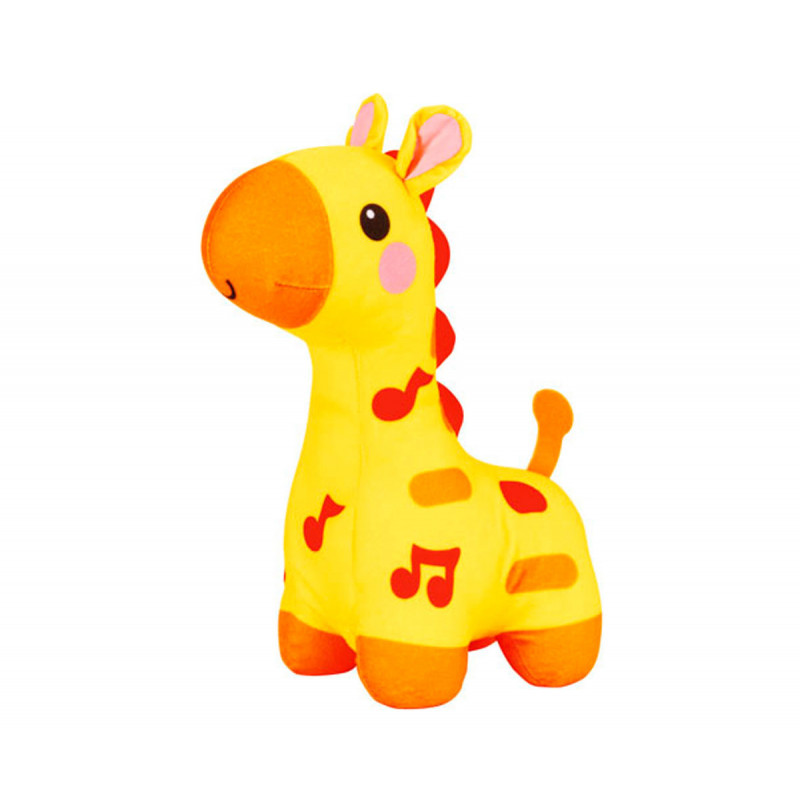Музикален плюшен жираф със светлини, 21 см   8377