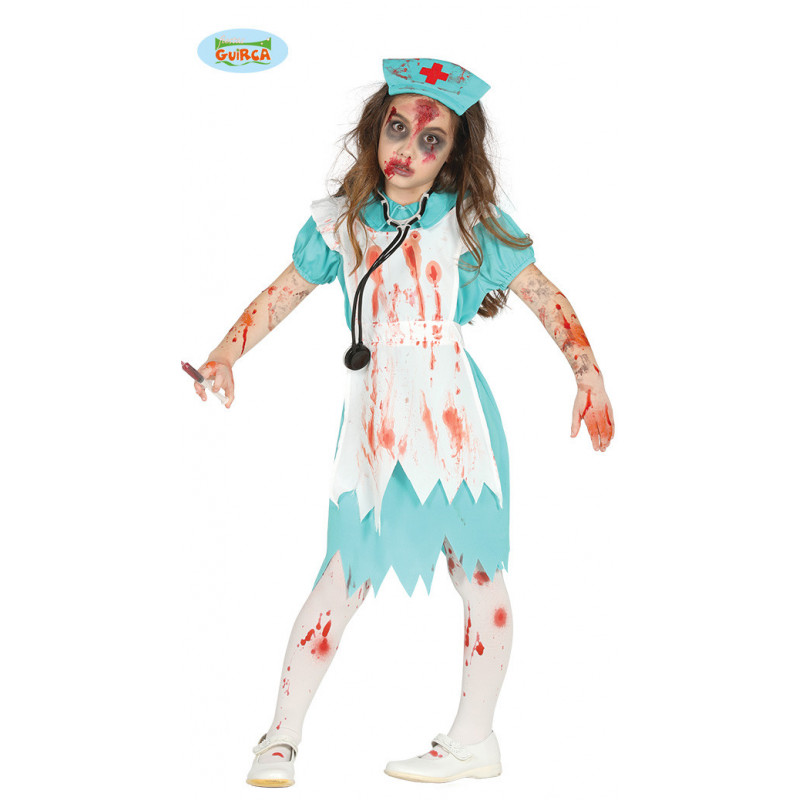 Карнавален костюм зомби медицинска сестра за момиче  83898
