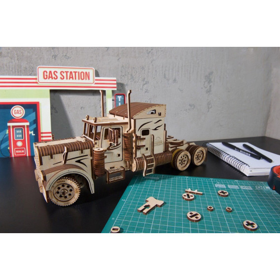 3D Механичен пъзел Камион Heavy Boy Ugears 84156 14