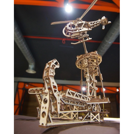 3D Механичен пъзел Авиатор Ugears 84357 37