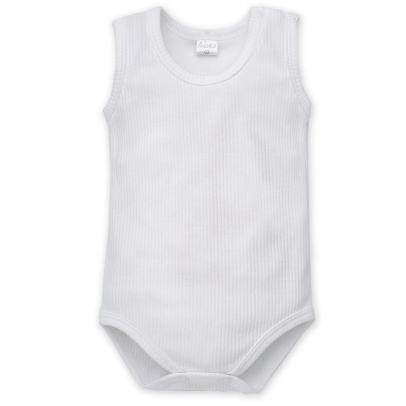 Памучно боди без ръкав за бебе - унисекс  857