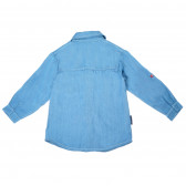 Риза с дълъг ръкав за бебе момче, синя Ewa Klucze 87679 2