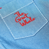 Риза с дълъг ръкав за бебе момче, синя Ewa Klucze 87680 3