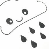Боди от органичен памук с щампа на облак за момче NINI 87847 3
