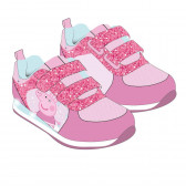 Светещи маратонки за момиче, розови Peppa pig 87871 