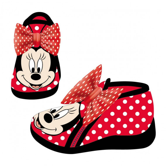 Пантофи за момиче  с пришита кокетна панделка Mickey Mouse 87876 