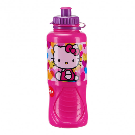 Пластмасова спортна бутилка с картинка, Kitty, 400 мл Hello Kitty 88297 3