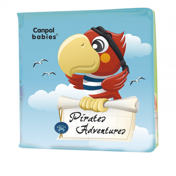Мека гумена книжка за игра със свирка, серии Pirates, Happy Vehicles, Continents Canpol 88329 2
